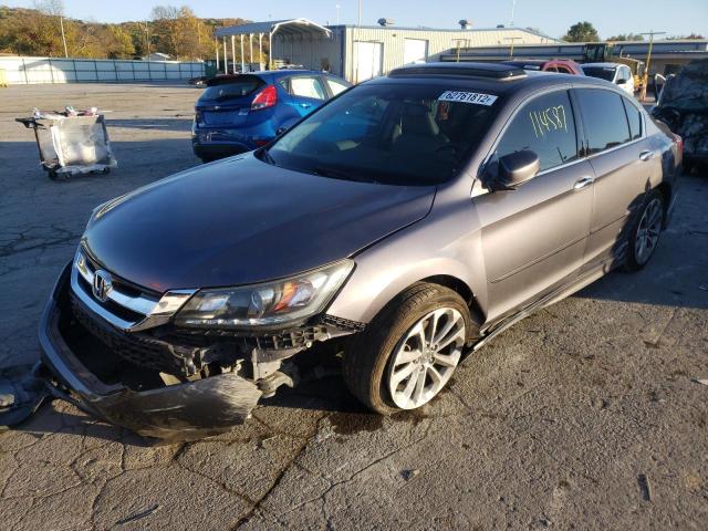 1HGCR3F81EA031584 - 2014 HONDA ACCORD EXL CHARCOAL photo 2