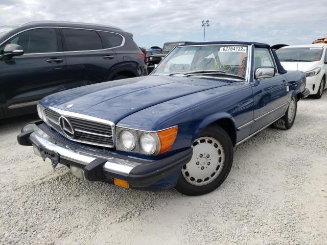 WDBBA48D8JA082994 - 1988 MERCEDES-BENZ 560 SL BLUE photo 2