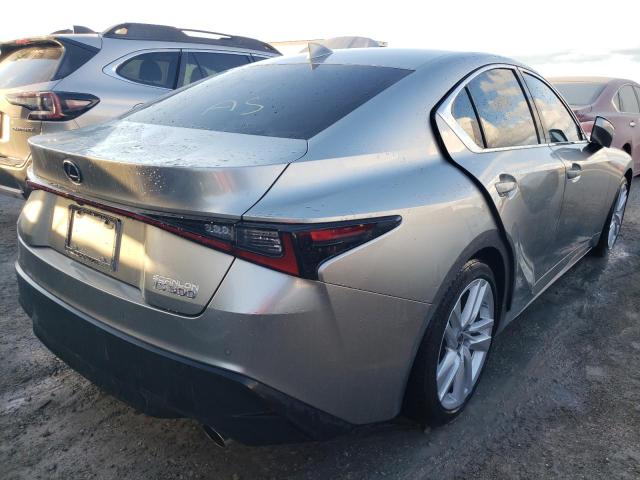 JTHCA1D29M5113089 - 2021 LEXUS IS 300 GRAY photo 4