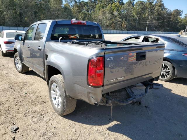1GCGSCEN0M1112280 - 2021 CHEVROLET COLORADO L GRAY photo 3