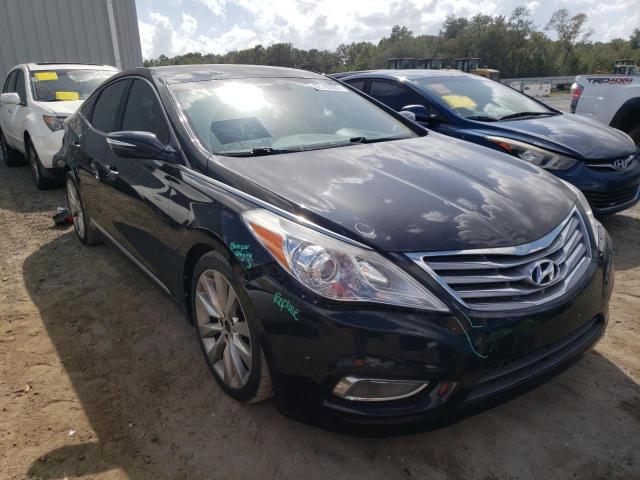 KMHFH4JG8EA357607 - 2014 HYUNDAI AZERA GLS BLACK photo 1