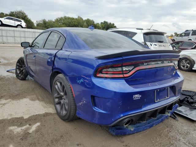 2C3CDXGJ7MH582564 - 2021 DODGE CHARGER SC BLUE photo 3