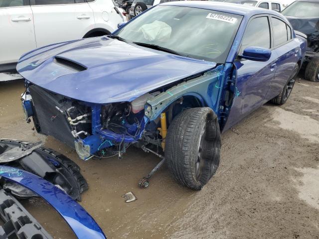 2C3CDXGJ7MH582564 - 2021 DODGE CHARGER SC BLUE photo 9