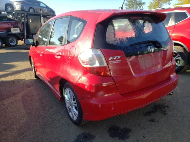 JHMGE87459S048438 - 2009 HONDA FIT RED photo 3