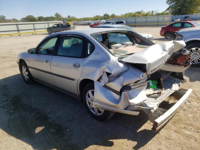 2G1WF55E729271567 - 2002 CHEVROLET IMPALA SILVER photo 3