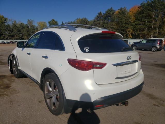 JNRBS18W79M200400 - 2009 INFINITI FX50 WHITE photo 3