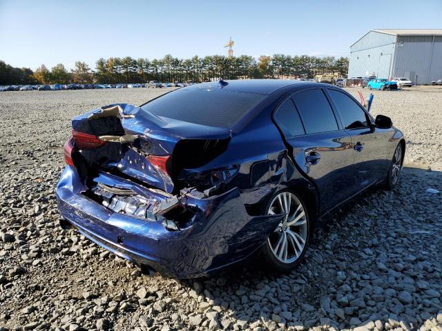 JN1EV7AR0JM436888 - 2018 INFINITI Q50 LUXE BLUE photo 4