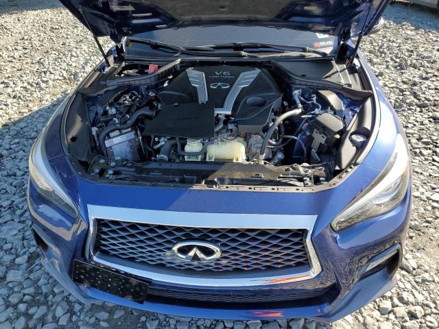 JN1EV7AR0JM436888 - 2018 INFINITI Q50 LUXE BLUE photo 7