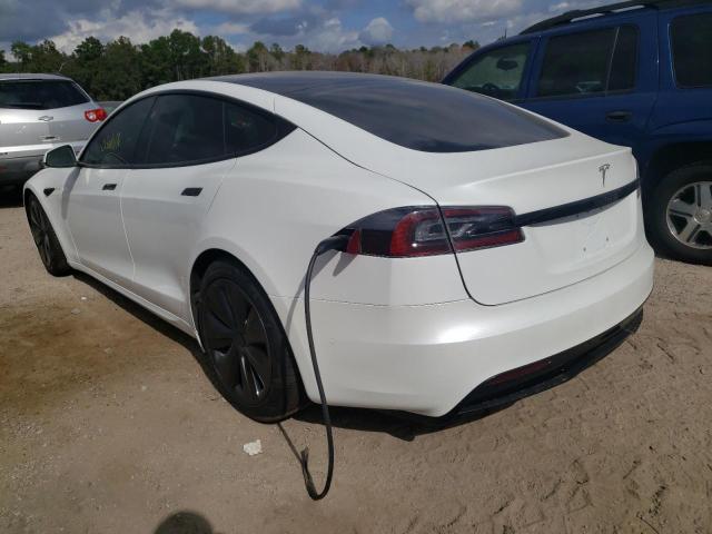 5YJSA1E57MF441969 - 2021 TESLA MODEL S Սպիտակ լուսանկար 3