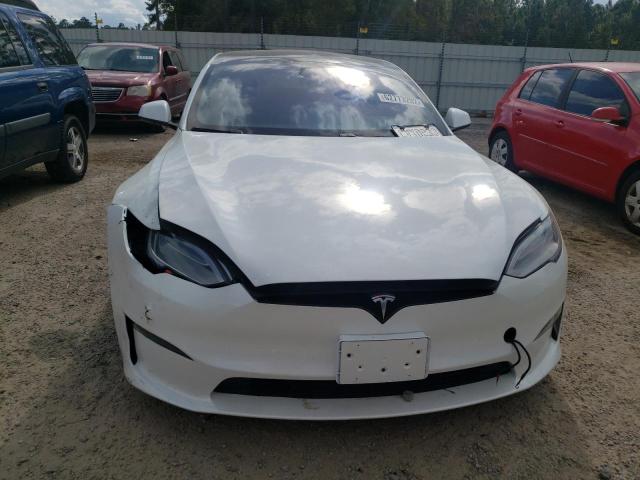 5YJSA1E57MF441969 - 2021 TESLA MODEL S Սպիտակ լուսանկար 9