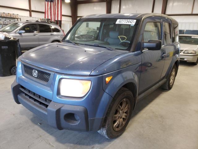 5J6YH28756L017712 - 2006 HONDA ELEMENT EX BLUE photo 2