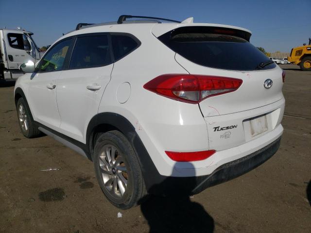 KM8J3CA46JU674948 - 2018 HYUNDAI TUCSON SEL WHITE photo 3