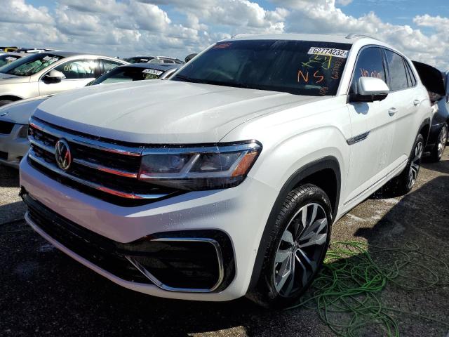 1V2FE2CA1NC202135 - 2022 VOLKSWAGEN ATLAS CROS Белый фото 2