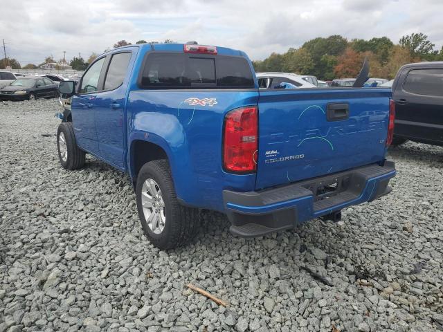 1GCPTCE13M1187906 - 2021 CHEVROLET COLORADO L BLUE photo 3