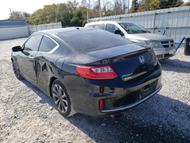 1HGCT2B85DA000547 - 2013 HONDA ACCORD EXL BLACK photo 3