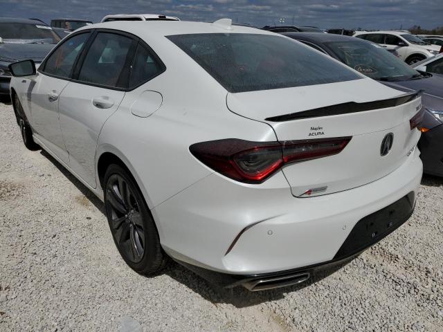 19UUB6F55NA002525 - 2022 ACURA TLX TECH A WHITE photo 3