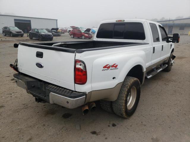 1FTWW30R38ED57390 - 2008 FORD F350 SRW S WHITE photo 4