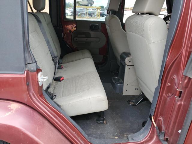1J4GA59167L156275 - 2007 JEEP WRANGLER S MAROON photo 6