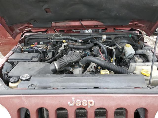 1J4GA59167L156275 - 2007 JEEP WRANGLER S MAROON photo 7