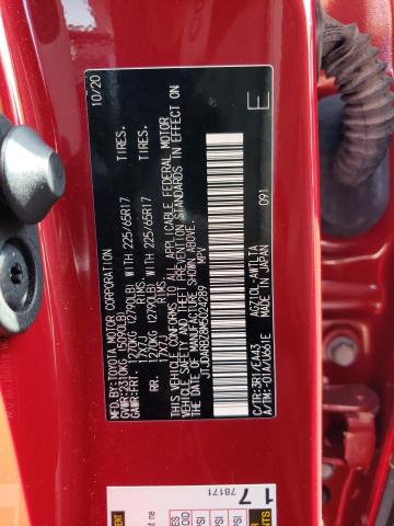 JTJDARBZ8M5024289 - 2021 LEXUS NX 300 BAS 红色 照片 10