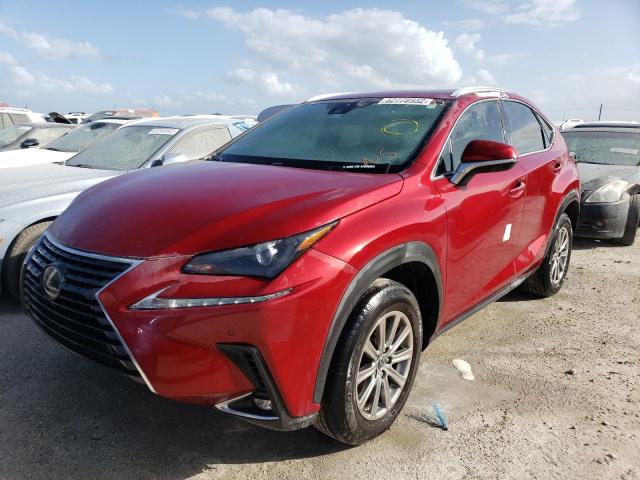 JTJDARBZ8M5024289 - 2021 LEXUS NX 300 BAS RED photo 2