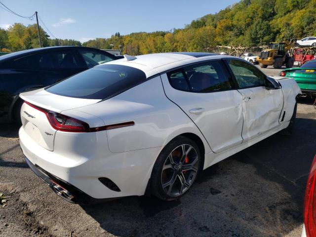 KNAE45LC6L6084627 - 2020 KIA STINGER GT WHITE photo 4