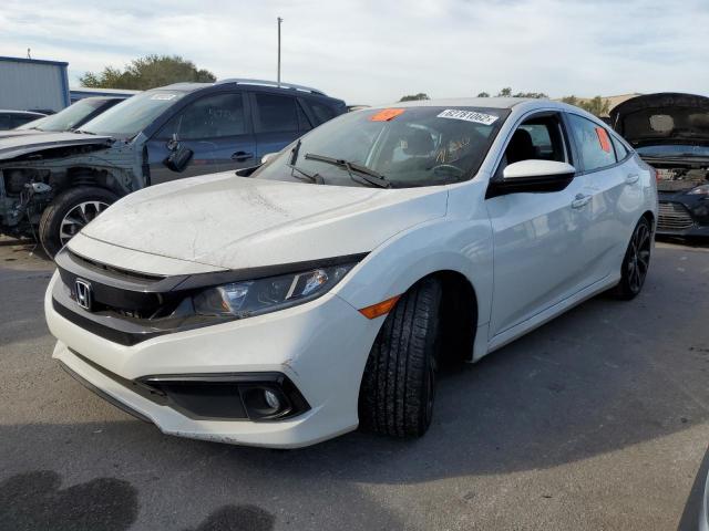 2HGFC2F87MH557193 - 2021 HONDA CIVIC SPOR WHITE photo 2