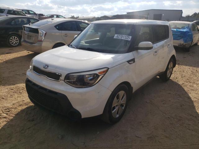 KNDJN2A26E7740202 - 2014 KIA SOUL WHITE photo 2