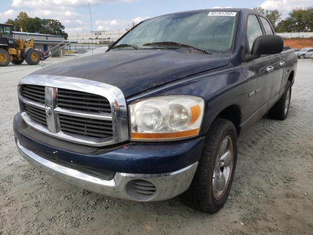 1D7HA18N26J101815 - 2006 DODGE RAM 1500 S BLUE photo 2