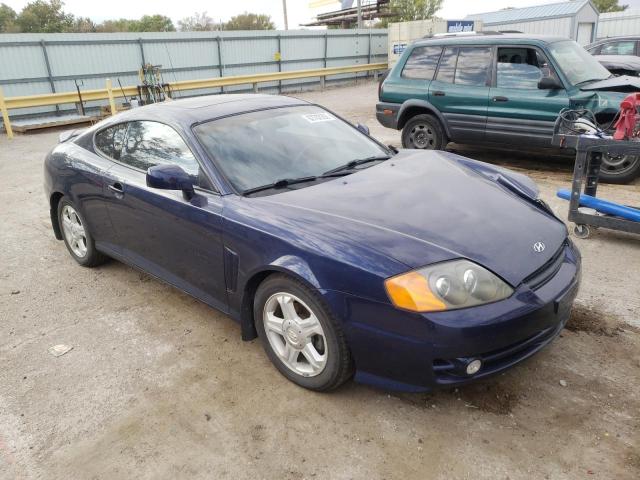 KMHHN65F73U018847 - 2003 HYUNDAI TIBURON GT BLUE photo 1