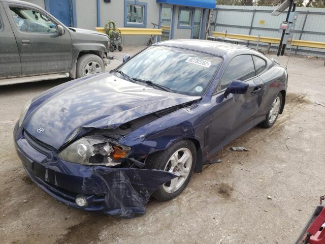 KMHHN65F73U018847 - 2003 HYUNDAI TIBURON GT BLUE photo 2