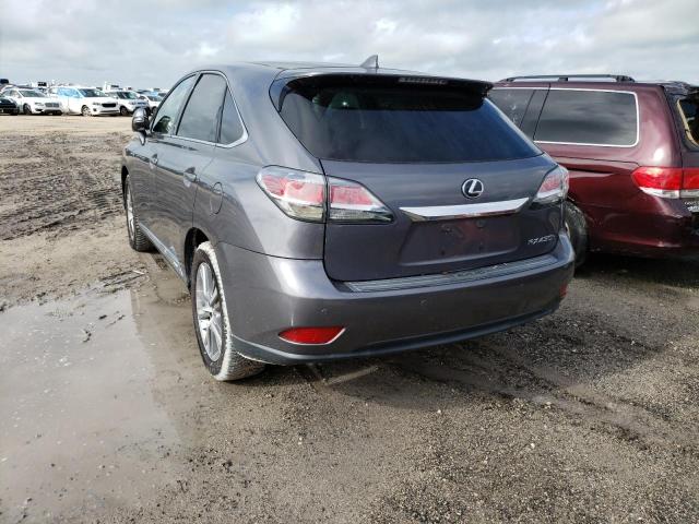 2T2ZB1BA9FC003650 - 2015 LEXUS RX 450H CHARCOAL photo 3