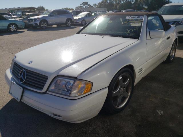 WDBFA76F7VF145776 - 1997 MERCEDES-BENZ SL 600 WHITE photo 2