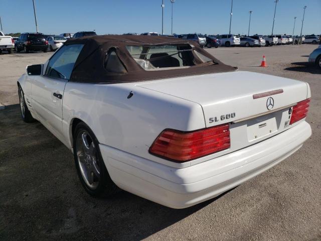 WDBFA76F7VF145776 - 1997 MERCEDES-BENZ SL 600 WHITE photo 3