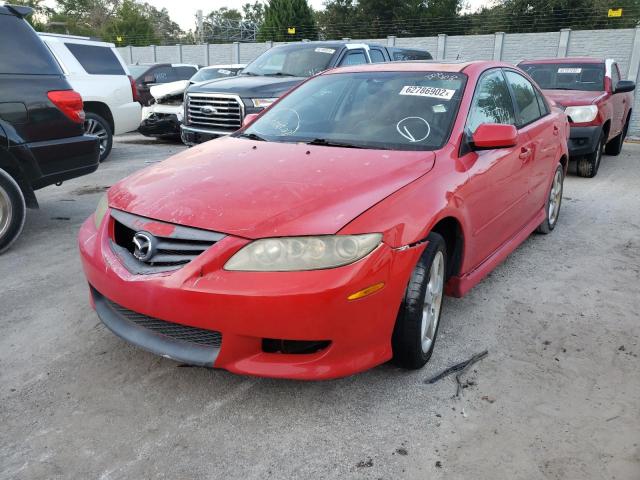 1YVHP84C955M77385 - 2005 MAZDA 6 I RED photo 2