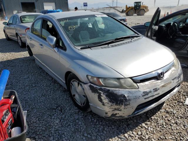 JHMFA36297S008435 - 2007 HONDA CIVIC HYBR SILVER photo 1