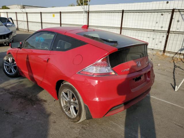 JHMZF1D67DS001486 - 2013 HONDA CR-Z EX RED photo 3