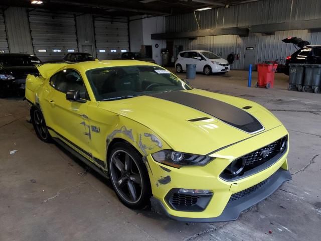 1FA6P8R06M5551023 - 2021 FORD MUSTANG MA YELLOW photo 1