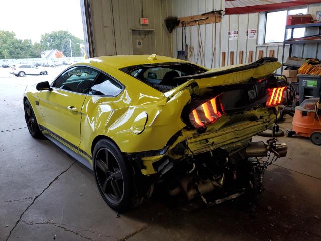 1FA6P8R06M5551023 - 2021 FORD MUSTANG MA YELLOW photo 3