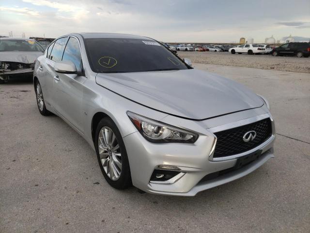 JN1EV7AR4KM558753 - 2019 INFINITI Q50 LUXE SILVER photo 1