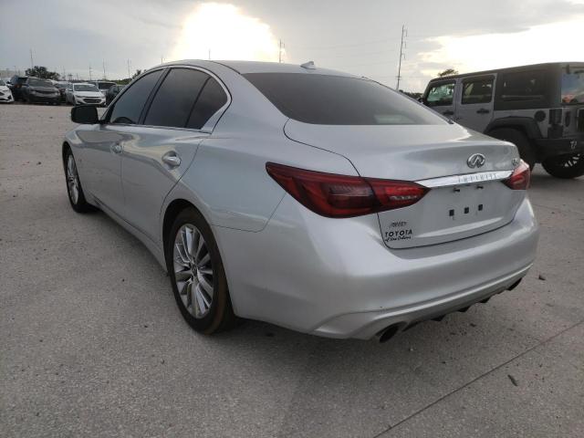 JN1EV7AR4KM558753 - 2019 INFINITI Q50 LUXE SILVER photo 3