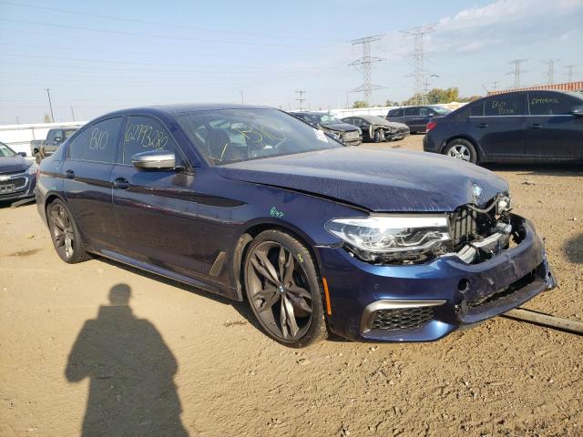 WBAJS7C04LCE60199 - 2020 BMW M550XI BLUE photo 1