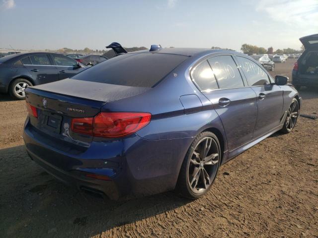 WBAJS7C04LCE60199 - 2020 BMW M550XI BLUE photo 4
