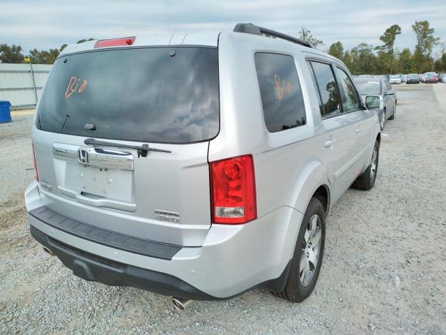 5FNYF4H93FB032818 - 2015 HONDA PILOT TOUR SILVER photo 4