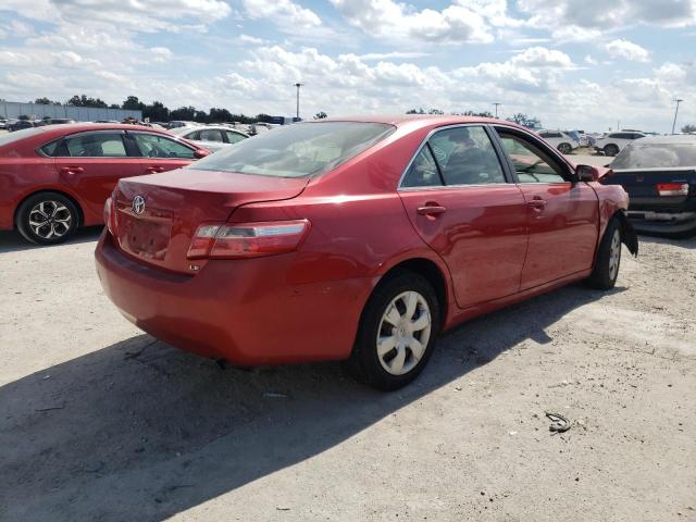 4T1BE46K67U188354 - 2007 TOYOTA CAMRY CE RED photo 4