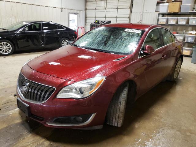 2G4GK5EX2G9206394 - 2016 BUICK REGAL RED photo 2