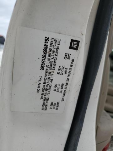 2G4WB55K921249363 - 2002 BUICK REGAL LS 白色 照片 10