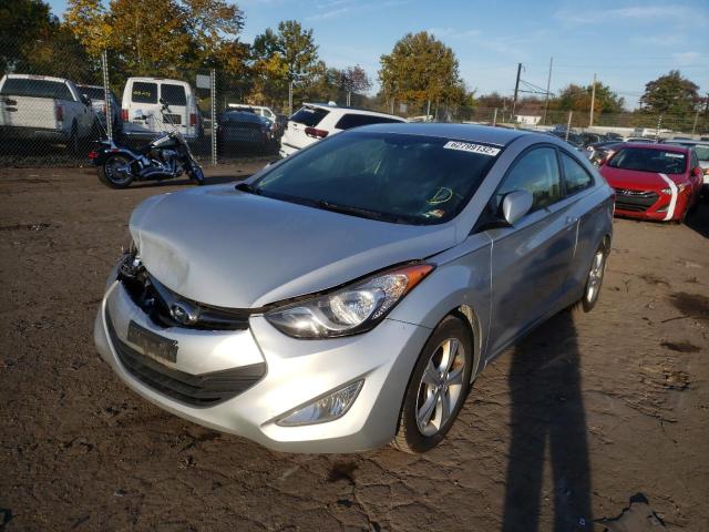 KMHDH6AE3DU011382 - 2013 HYUNDAI ELANTRA CO SILVER photo 2