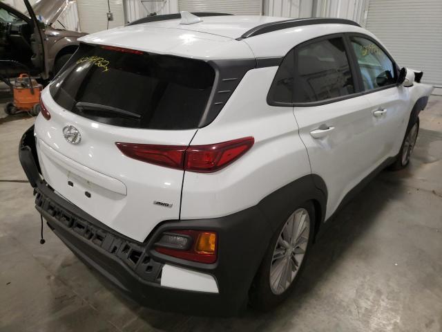 KM8K6CAA0MU613648 - 2021 HYUNDAI KONA SEL P WHITE photo 4