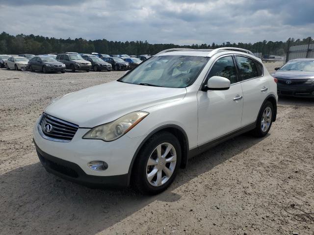 JNKAJ09E68M300791 - 2008 INFINITI EX35 BASE WHITE photo 2